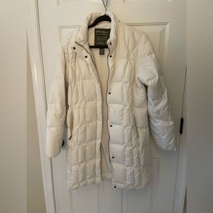 Eddie Bauer puffer coat size M with hood